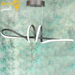 لوستر مدرن شکلاتی با ریموت کنترل / چهار حالته / مشکی الکترواستاتیک وارداتی / آلومینیوم دایکاست / ضمانت 2 ساله معتبر - تصویر 2