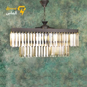 لوستر مدرن لیزری کریستال لاینر الماس