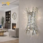 لوستر دیواری کریستالی تاج