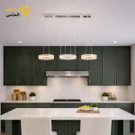 لوستر کریستالی مدرن خطی 3 حلقه