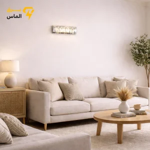 لوستر دیواری کریستالی نیم هلال
