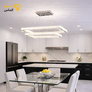 لوستر کریستالی مدرن جزیره 80*30
