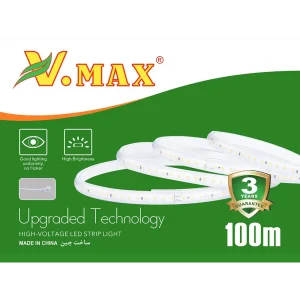 V-2835-120ND-8mmCUT20ریسه ویمکس2835تک ردیفه،وایرلس بدنه سفید120المپ