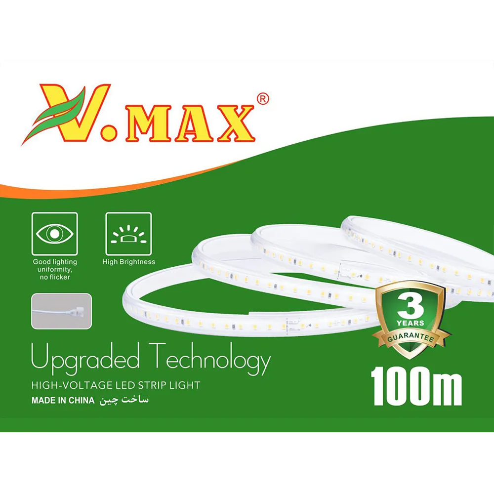 V-2835-120ND-8mmCUT20ریسه ویمکس2835تک ردیفه،وایرلس بدنه سفید120المپ
