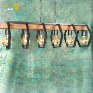 آویز چوب فلز شیش شعله مدل A190