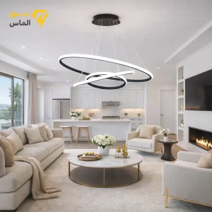 چراغ آویز مدرن سه حلقه شاین لایت 30-50-70 cm