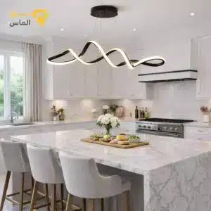 لوستر مدرن لاینر دلارام چهار حالته / آلومینیوم دایکاست / مشکی الکترواستاتیک وارداتی / ضمانت 2 ساله معتبر