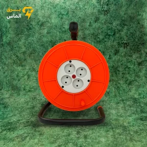 قرقره کابل جمع کن بلبورینگی 4 پریز 20 متری (قطر 25 سانت)