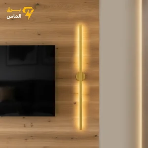 دیوارکوب خطی مدرن کد W1061 طلایی / نور نچرال / 100 سانتی / آلومینیوم دایکاست / طلایی الکترواستاتیک وارداتی / ضمانت 2 ساله معتبر