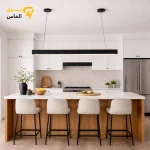 چراغ آویز خطی مشکی 1 متری