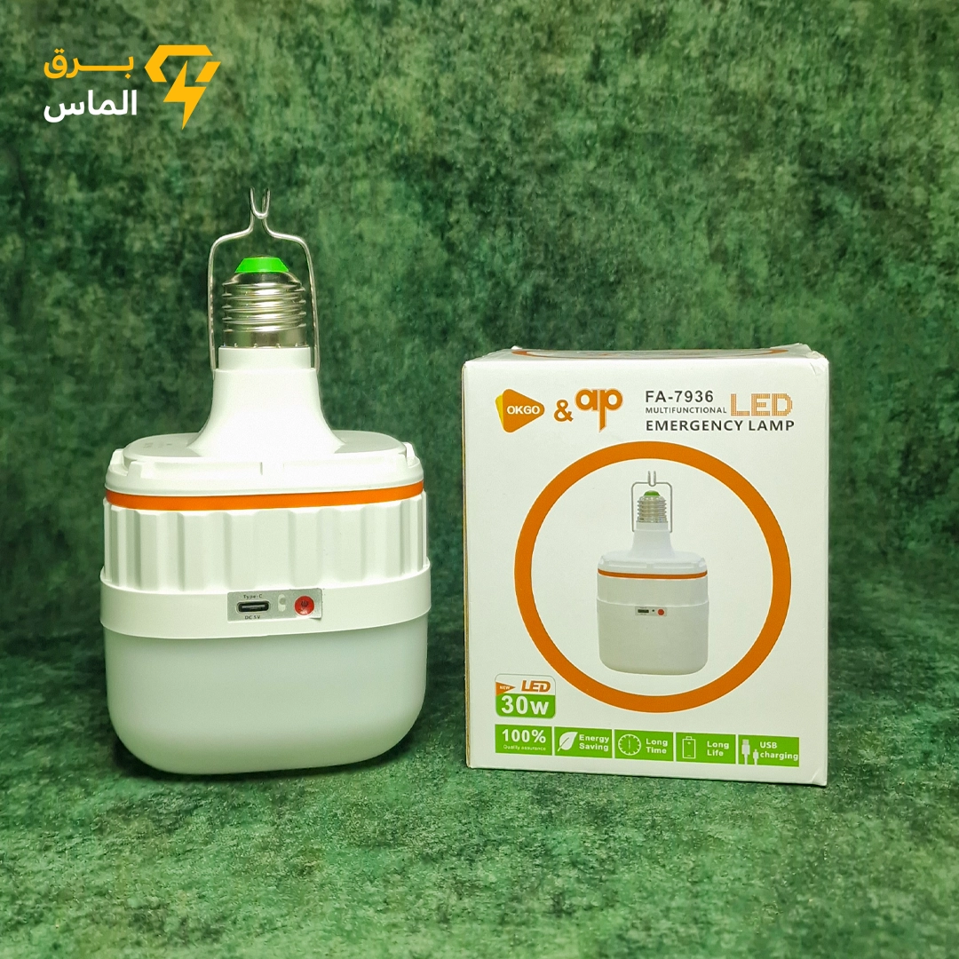 چراغ اضطراری شارژی OKGO مدل FA7936 قدرت ۳۰ وات مهتابی چراغ اضطراری شارژی OKGO مدل FA7936 قدرت ۳۰ وات مهتابی