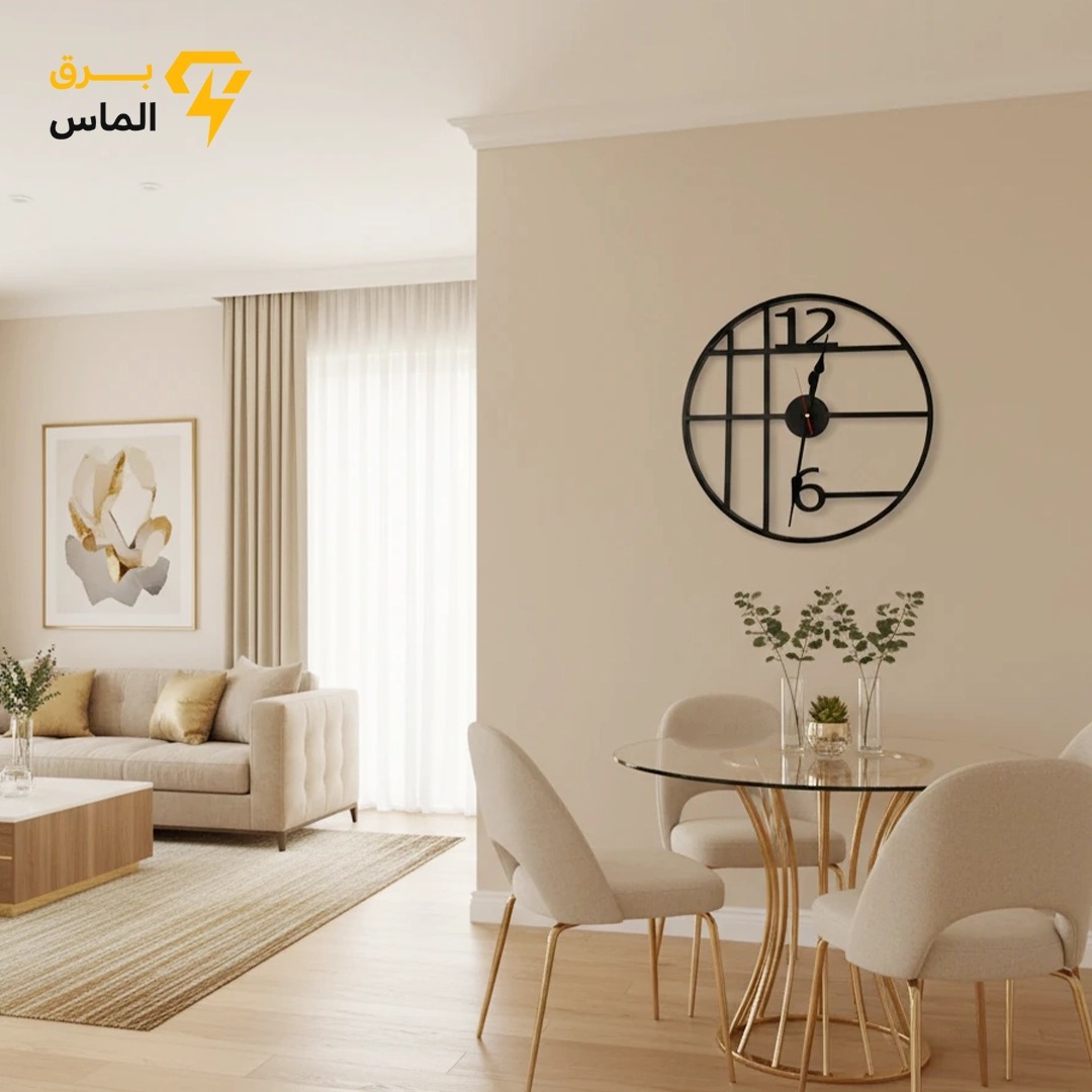 ساعت دیواری مدرن تمام فلزی مشکی H01/ ضمانت 2 ساله معتبر ساعت دیواری مدرن تمام فلزی مشکی H01/ ضمانت 2 ساله معتبر