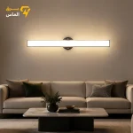 دیوارکوب مدرن خطی D90 بدنه مشکی نور مهتابی (90 وات) / ضمانت 3 ساله معتبر