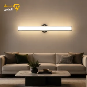 دیوارکوب مدرن خطی D90 بدنه مشکی نور مهتابی (90 وات) / ضمانت 3 ساله معتبر