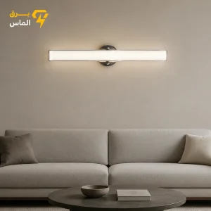 دیوارکوب مدرن خطی D45 بدنه مشکی نور مهتابی / ضمانت 3 ساله معتبر