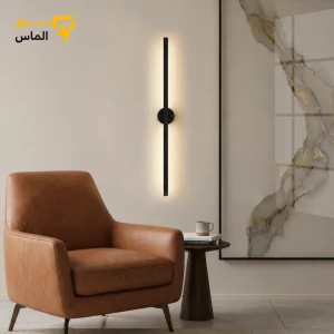 دیواری خطی مدرن k100 - بدون ریموت کنترل / ۱۰۰سانت / نچرال / مشکی الکترواستاتیک وارداتی / ضمانت 2 ساله معتبر