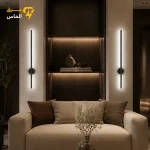 چراغ دیواری MK مدل مدرن کد DL60 / آلومینیوم دایکاست / مشکی الکترواستاتیک وارداتی / ضمانت 2 ساله معتبر