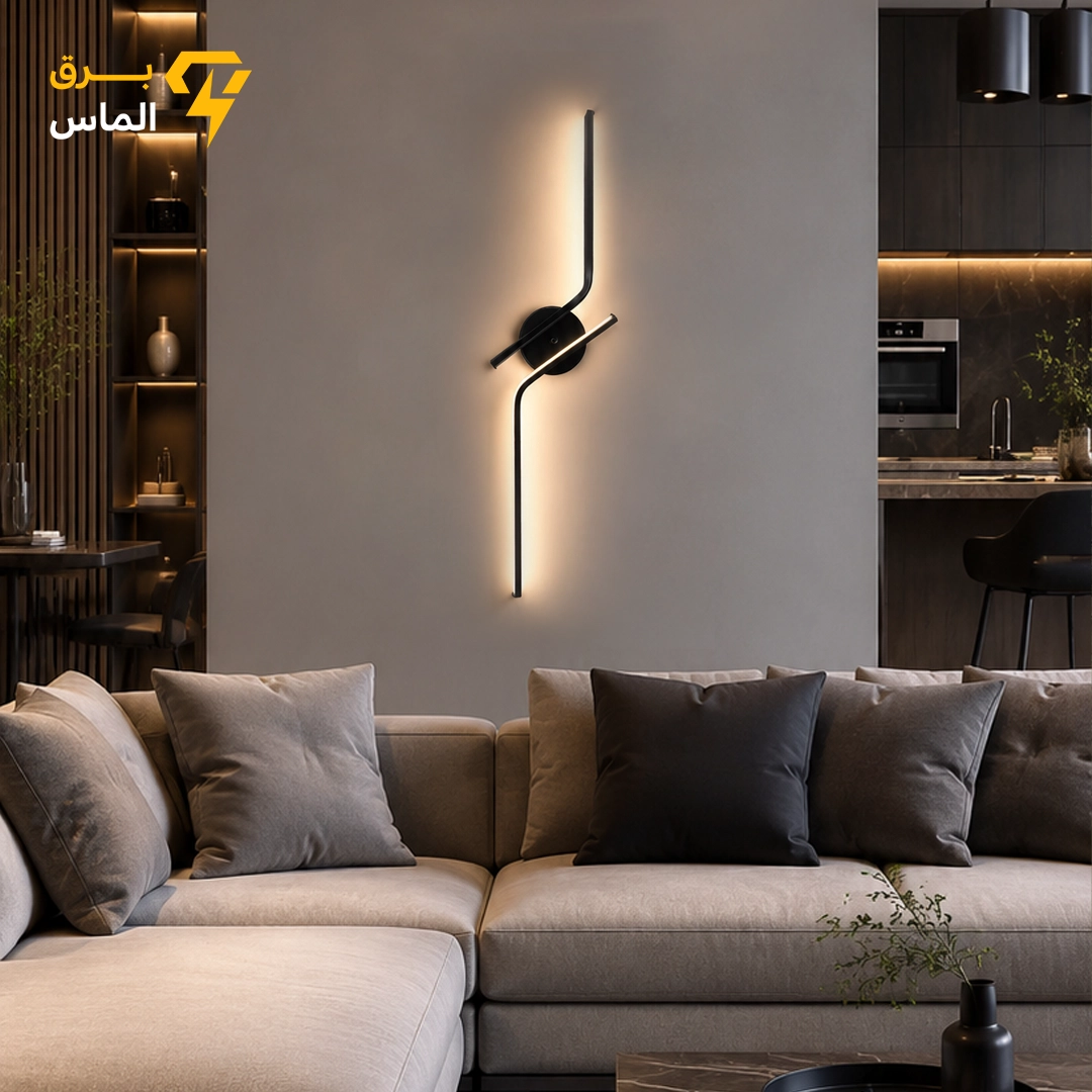 چراغ دیواری مدرن کد 128 آرشید/ آلومینیوم دایکاست / مشکی الکترواستاتیک وارداتی چراغ دیواری مدرن کد 128 آرشید/ آلومینیوم دایکاست / مشکی الکترواستاتیک وارداتی