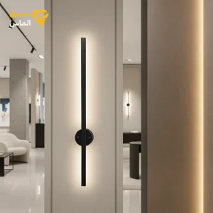 دیوارکوب دیواری مدرن میله ای اس ام دی آلومینیوم / مشکی الکترواستاتیک وارداتی