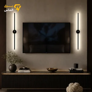 دیواری خطی مدرن k100 - بدون ریموت کنترل / ۶۰ سانت / نور نچرال / مشکی الکترواستاتیک وارداتی / آلومینیوم دایکاست / ضمانت 2 ساله معتبر