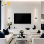 چراغ دیواری تانوس مدل لاینر نور نچرال 60 سانتی / آلومینیوم دایکاست / مشکی الکترواستاتیک وارداتی / ضمانت 2 ساله معتبر