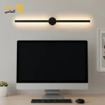 لوستر مدرن دیواری کد WL102 با جنس آلومینیوم سایز 80 سانتیمتر / مشکی الکترواستاتیک وارداتی