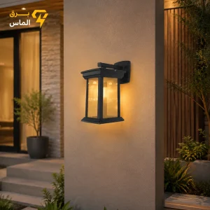 چراغ دیواری روناک شفاف شیشه شامپاینی