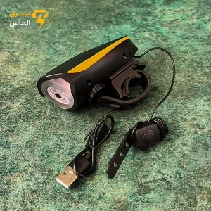 چراغ دوچرخه شارژی بوق دار پر نور و قوی / ضمانت سلامت و اصالت کالا