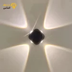 دکوراتیو چهار طرفه مودی - بدنه سفید و مشکی نور آفتابی / ضمانت 1 ساله معتبر - تصویر 2