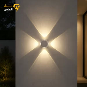 دکوراتیو چهار طرفه مودی - بدنه سفید و مشکی نور آفتابی / ضمانت 1 ساله معتبر