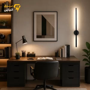چراغ دیواری مدرن خطی سایز ۶۰ مشکی /آلومینیوم دایکاست/LED بسیار با کیفیت/قاب پشت فلزی/ضمانت 2 ساله تعویض