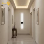 چراغ دیواری ام‌کی مدل DL80 سایز ۸۰ سانت نور نچرال / آلومینیوم دایکاست / مشکی الکترواستاتیک وارداتی / ضمانت 2 ساله