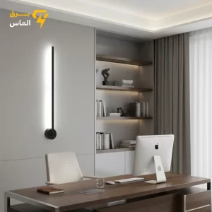 چراغ دیواری خطی یکطرفه نور طبیعی 60 سانتی / آلومینیوم دایکاست / مشکی الکترواستاتیک وارداتی / ضمانت 2 ساله معتبر