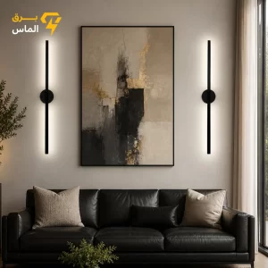 لوستر مدرن دیواری کد WL102 با جنس آلومینیوم دایکاست سایز 60 سانتیمتر/ قاب پشت فلزی / نچرال / ضمانت تعویض 2 ساله معتبر