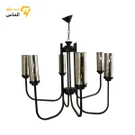 لوستر ونوس با حباب وارداتی - مشکی / 6 شاخه - تصویر 2