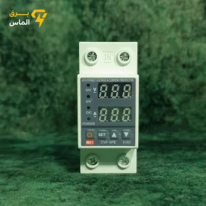 محافظ ولتاژ و جریان تک فاز قابل تنظیم 63 آمپر AEEJ مدل CVP-SPE
