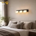 چراغ دکوراتیو دیواری 18 وات فلزی زانیس مدل برلیان مشکی