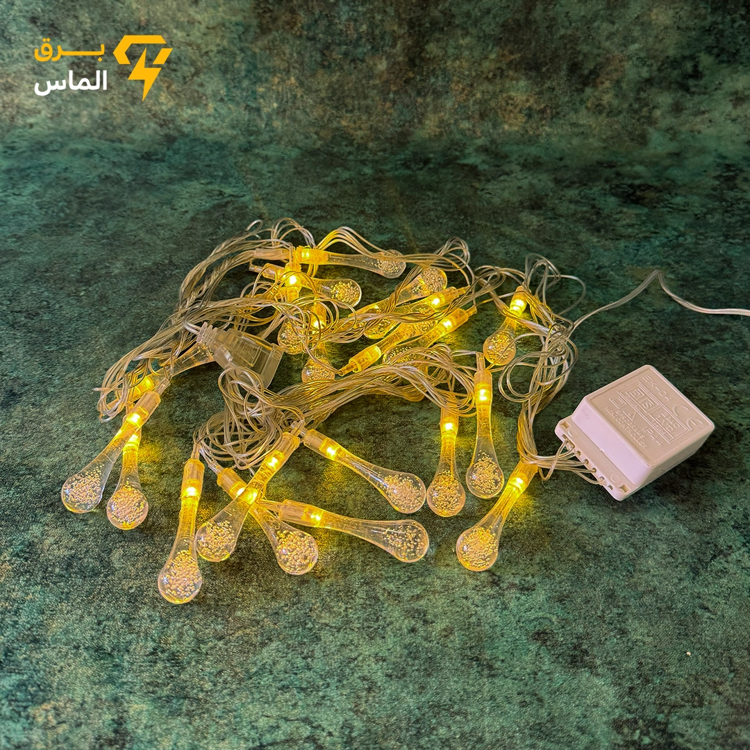 ریسه ۴ متری مدل قطره آفتابی – نورپردازی تزئینی LED و کممصرف ریسه ۴ متری مدل قطره آفتابی – نورپردازی تزئینی LED و کممصرف
