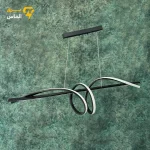 لوستر مدرن تارا مدل AL120 با کاسه آلومینیومی/مشکی/ریموت دار/4 حالته/ضمانت بازگشت وجه - تصویر 2