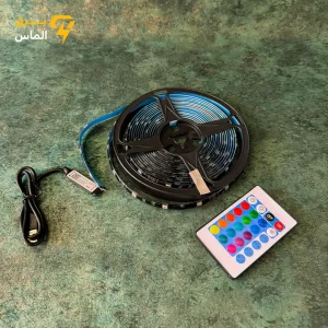 ریسه نواری RGB هوشمند 5 متری قابل کنترل با موبایل و ریموت دار و بلوتوثی / ضمانت بازگشت وجه