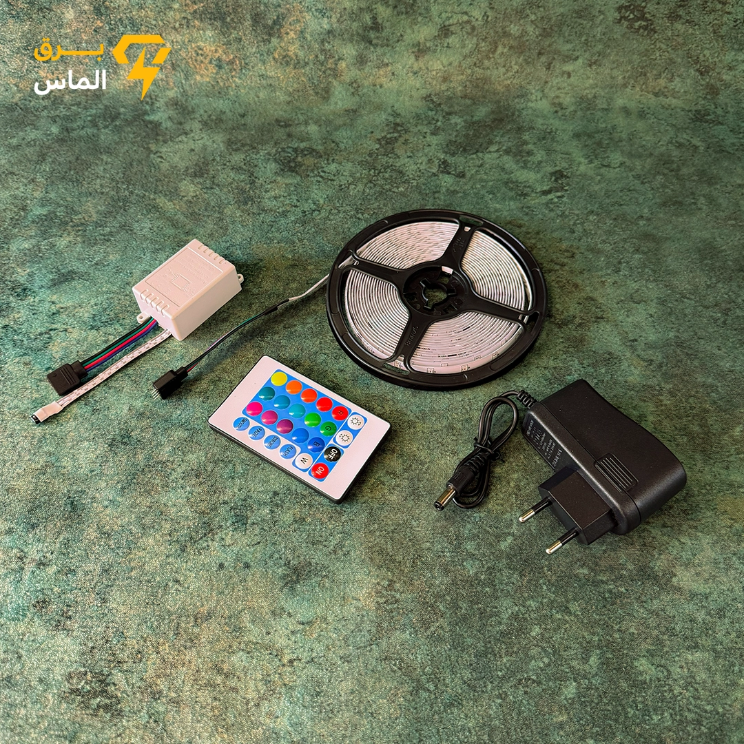 ریسه ال ای دی RGB گیمینگ 5 متری چیپ 2835 با ریموت و آداپتور / ضمانت بازگشت وجه ریسه ال ای دی RGB گیمینگ 5 متری چیپ 2835 با ریموت و آداپتور / ضمانت بازگشت وجه