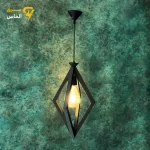 لوستر فلزی تک شعله لوزی / آلومینیوم دایکاست / ضمانت بازگشت وجه - تصویر 3
