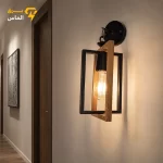دیواری دکوراتیو چوبی فلزی مربع W10 / ضمانت بازگشت وجه